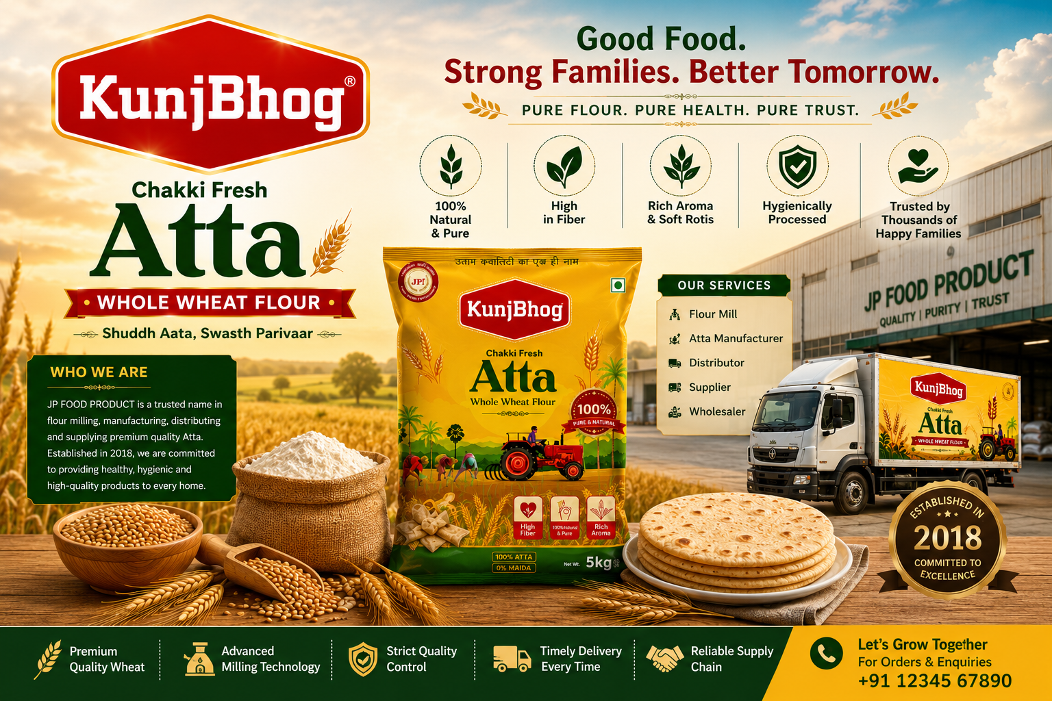 Wheat Flour Distributor: Ensuring Freshness, Quality, and Reliable Supply